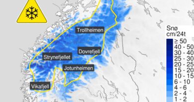 Schneewarnung Norwegen