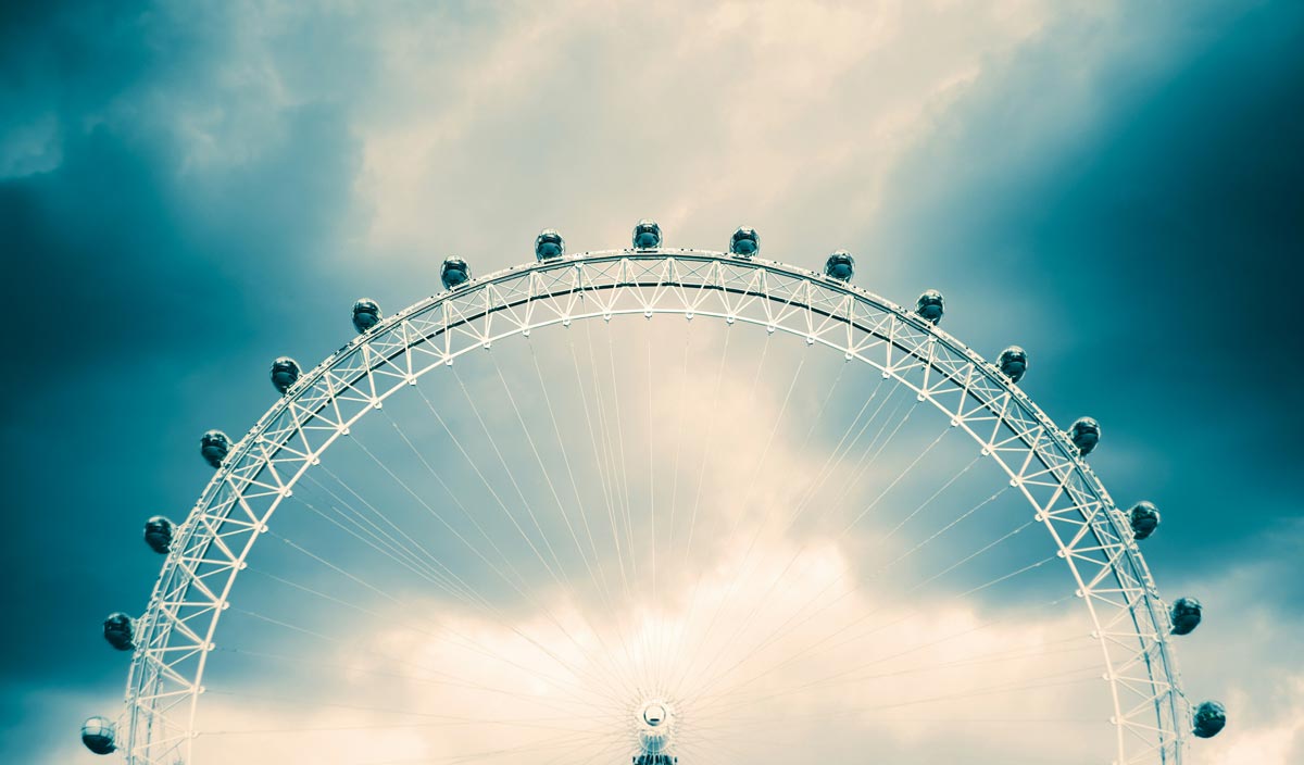 London Eye runs counterclockwise to mark the time change