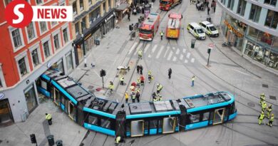 Straßenbahn Oslo Entgleisung Video