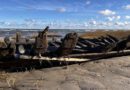 Ostsee-Sturm spült altes Schiffswrack an die Küste