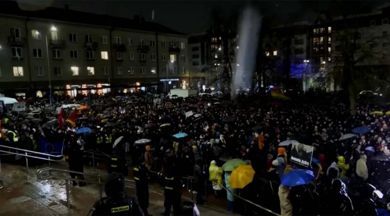 Protest in Litauen