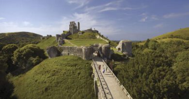 Burg England Corfe Castle