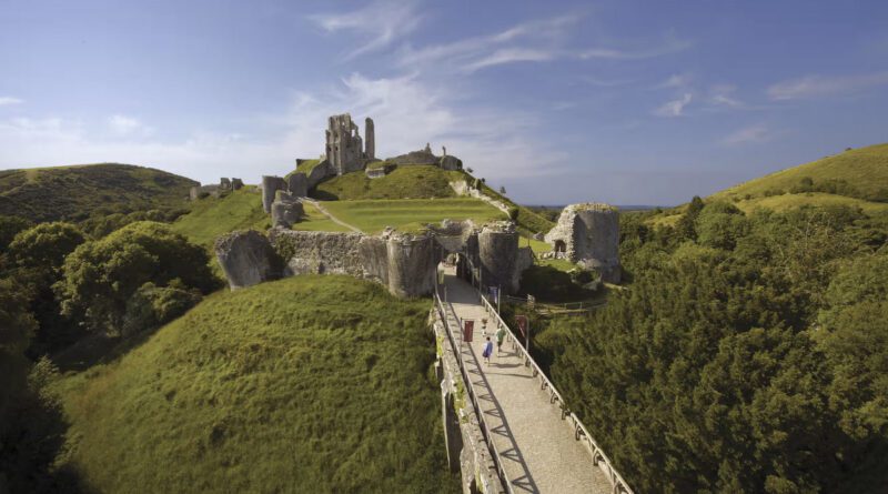 Burg England Corfe Castle