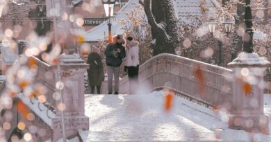 Orangefarbene Wetterwarnung: Starker Schneefall in Lettland erwartet